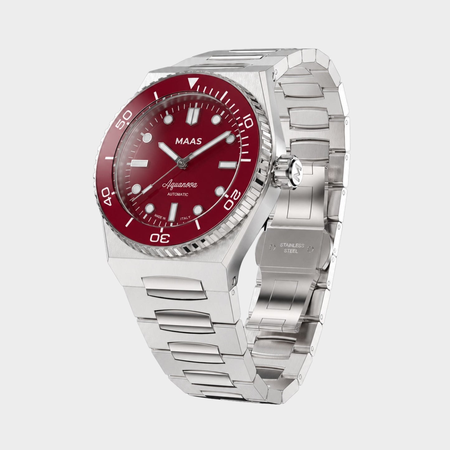 MAAS Aquanova - Automatic Watch - 40mm - Burgundy