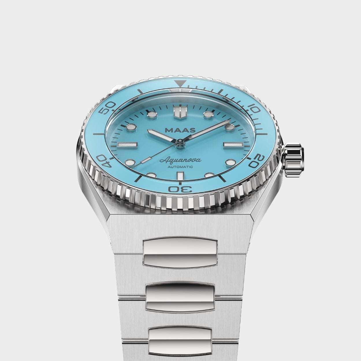 アクセサリー AquaNova MAAS Aquanova - Turquoise - 40mm Automatic Watch | Swiss Sellita